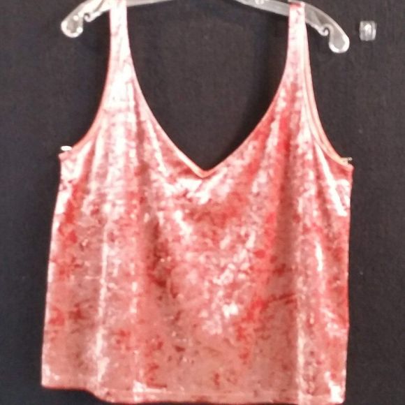 H&M Crushed Velvet Camisole Size Large - Picture 1 of 8